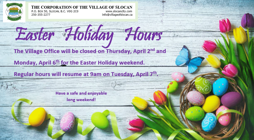 Easter Holiday Hours 2026